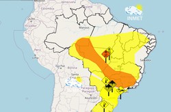 Inmet faz alerta para onda de calor e baixa umidade no Serto de Pernambuco   (Imagem: Inmet)