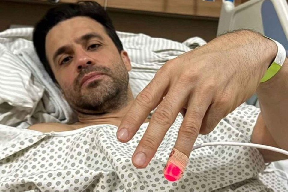  (Pablo Maral publicou uma foto no Hospital Srio-Libans, em So Paulo - (crdito: Reproduo/Instagram)
)