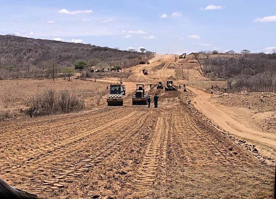 A rodovia PE-263 já está em obras (Foto: DER-PE)