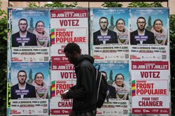 Eleies na Frana apontam extrema-direita mais distante da maioria absoluta (Foto: EMMANUEL DUNAND / AFP
)