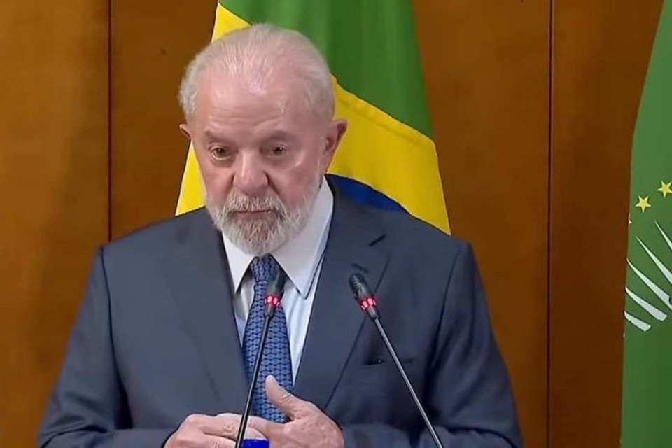 O presidente Lula, em visita  Etipia, tambm defendeu as doaes brasileiras  agncia da ONU que cuida da ajuda humanitria aos palestinos  (crdito: Canal Gov/ reproduo)