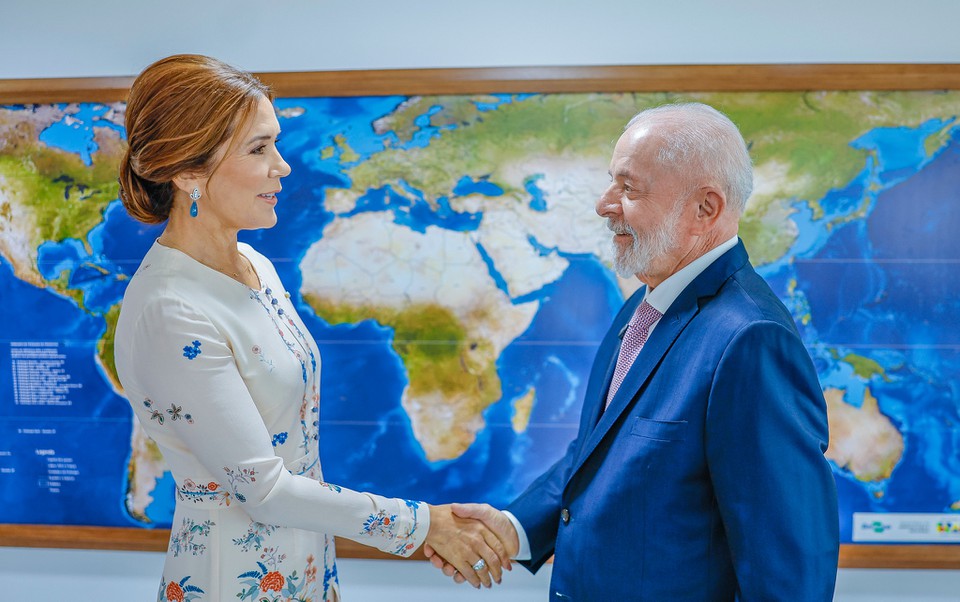 Reunio com a Rainha Mary da Dinamarca (foto: Ricardo Stuckert / PR)