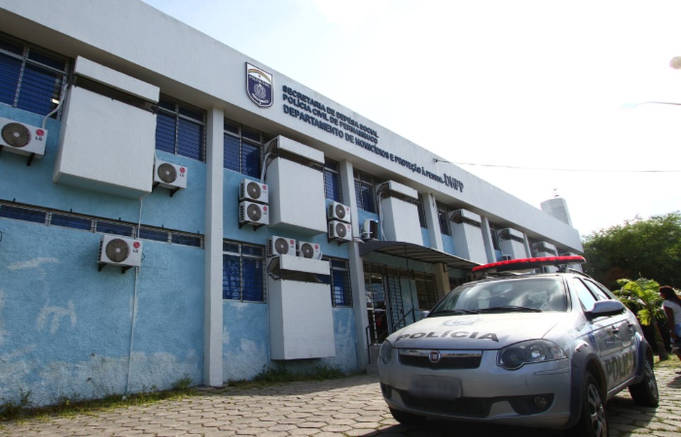 Suspeito de feminicdio em Itamarac foi encaminhado ao DHPP (Paulo Paiva/DP)