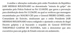 Bolsonaro redigiu e ajustou a minuta do golpe, afirma a Polcia Federal (Crdito: PF)