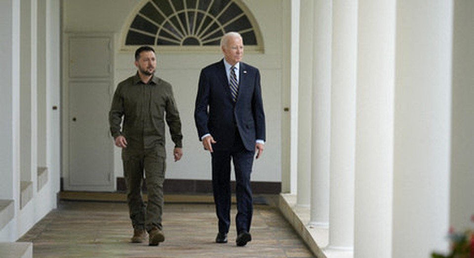 Zelensky tem uma reunio agendada com Biden na tera-feira (12) (Foto: DREW ANGERER / GETTY IMAGES NORTH AMERICA / GETTY IMAGES VIA AFP)