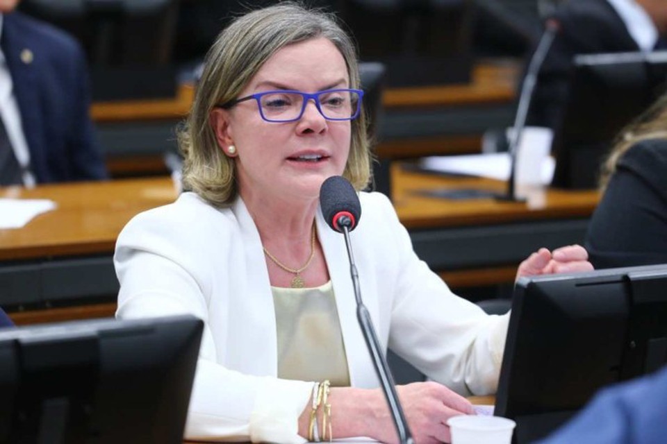 Deputada e presidente do PT, Gleisi Hoffmann (foto: Vinicius Loures/Cmara dos Deputados)