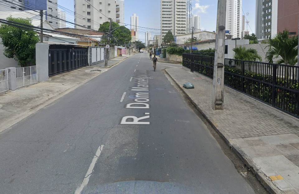 Rua Dom Manoel da Costa ter obra  (Foto: Google Maps)