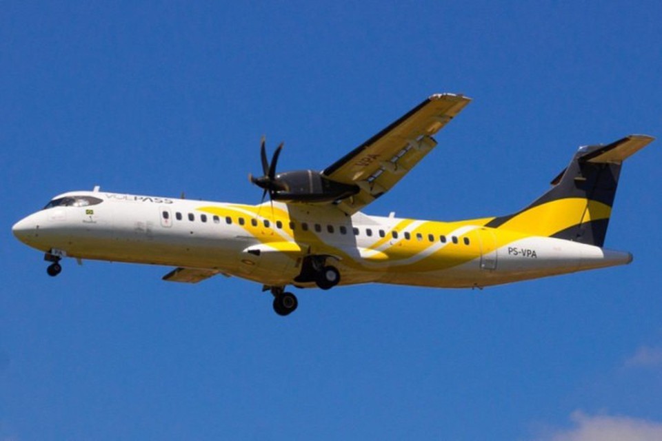  (ATR 72-500 da Voepass: Especialistas perguntam por que o piloto no reportou  torre de controle de Guarulhos nenhum problema na aeronave - (crdito: Divulgao/Instagram/@voepassoficial)
)