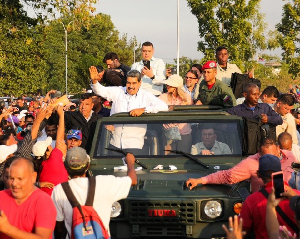 Maduro foi escolhido pelo Partido Socialista da Venezuela (PSUV) (foto: MARCELO GARCIA / Miraflores press office / AFP)