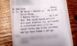 Mulher  estuprada e pede ajuda por aplicativo de comida (foto: RICtv Curitiba)
