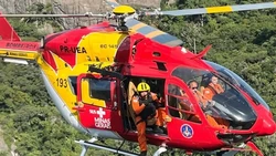 Helicptero dos bombeiros cai e mata seis pessoas em Minas Gerais  (foto: Divulgao/CBMMG)