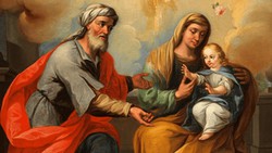 Santa Ana e So Joaquim so pais de Maria e avs de Jesus
