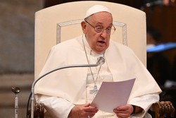 Papa Francisco pede cessar-fogo imediato no Oriente Mdio (foto: Alberto PIZZOLI / AFP)