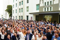 Antes de formalizar a candidatura, Almir e Fernando se reuniram com os apoiadores e discursaram sobre a importncia de trazer renovao e representatividade para presidncia da OAB-PE