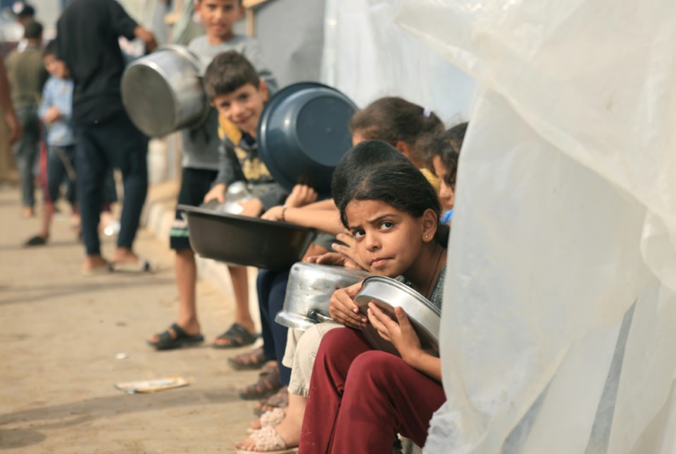 Catar condenou o Governo de Israel de deixar o povo palestino "deliberadamente  fome" (Foto: AFP)