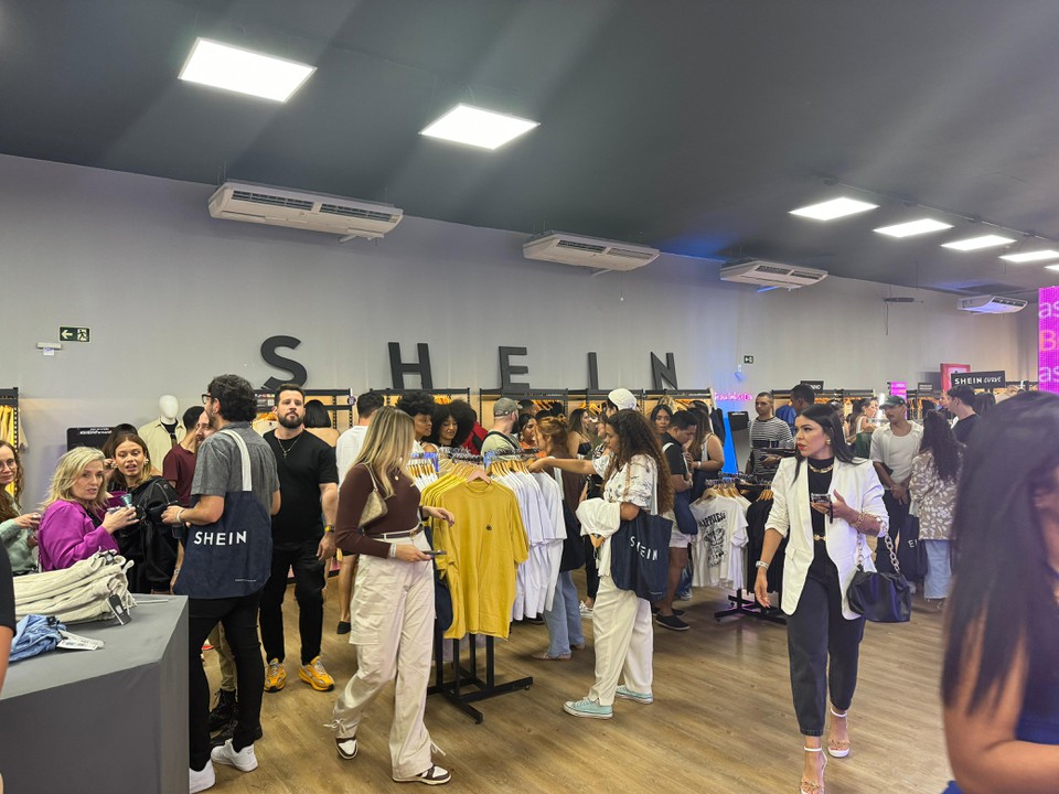 A loja temporria da Shein atraiu 6.800 visitantes para o Pernambuco Centro de Convenes, em Olinda, entre os dias 15 e 18 de agosto (Foto: Anna Dulce Neves )