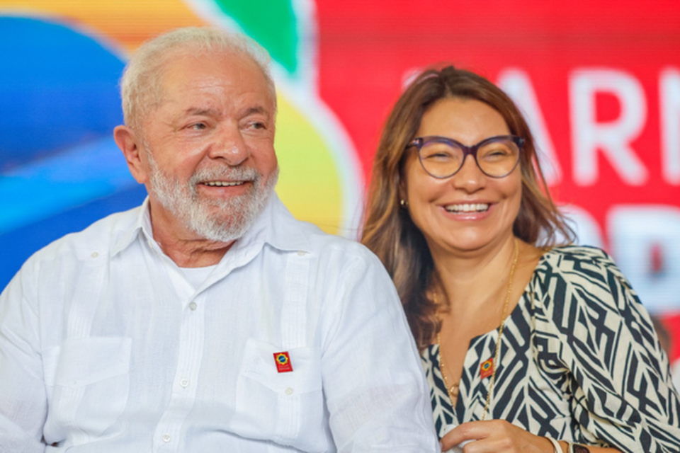 Presidente Lula e a primeira-dama, Rosngela Lula da Silva, mais conhecida como Janja (foto: Ricardo Stuckert/PR)