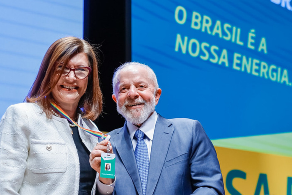 Presidente da Repblica, Luiz Incio Lula da Silva, durante a solenidade de posse de Magda Chambriard no cargo de Presidente da Petrobras (Crdito: Ricardo Stuckert / PR
)