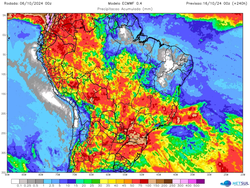 Alerta temporal: Brasil ter a semana com mais chuva em seis meses (foto: Divulgao/MetSul Meteorologia)