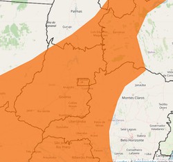  Perigo da baixa umidade do ar: 24 cidades do Estado tm alerta do Inmet  (Imagem: Inmet)