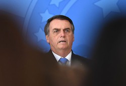 Bolsonaro critica relatrio da PF que o indiciou no caso das joias (foto: Evaristo S/AFP)