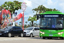 nibus eltrico e meia-passagem:  veja esquema especial de nibus para RecnPlay 2024 (Foto: Paulo Maciel (CTM) )