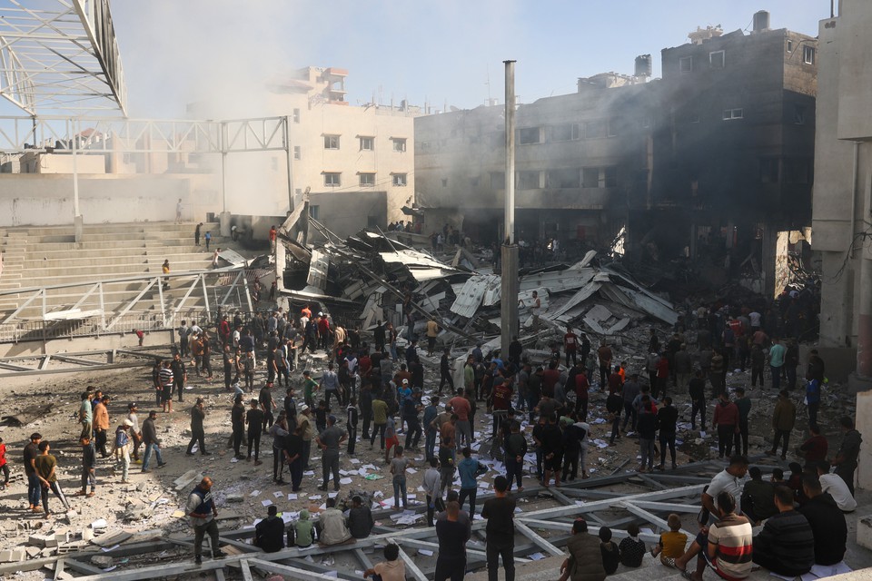 O plano ainda ser discutido entre as equipes e apresentado ao Hamas (foto: Eyad BABA / AFP)