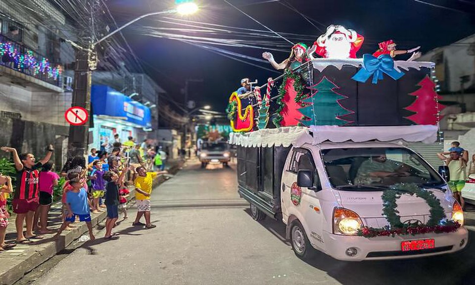 A Caravana de Natal vai percorrer as principais ruas e a avenida Arthur Xavier, no bairro do Socorro, a partir das 17h (Foto: Leandro de Santana/PJG)