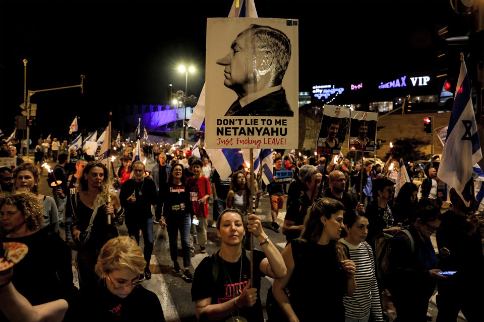 Manifestao acontece nesta tera-feira (02), em Jerusalm  (foto: AHMAD GHARABLI / AFP)