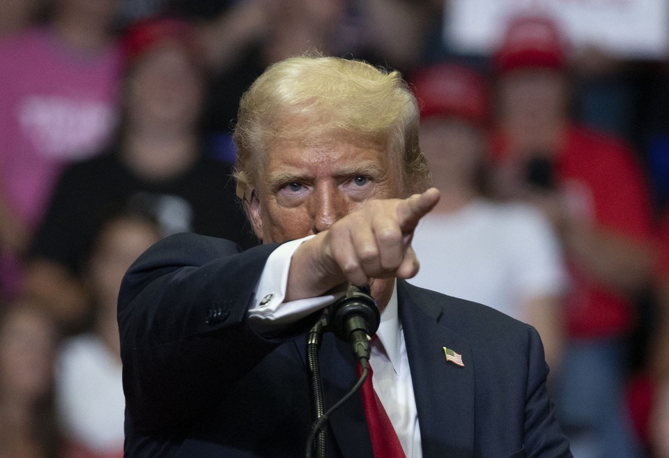 Candidato republicano  presidncia dos Estados Unidos, Donald Trump  (foto: BILL PUGLIANO / GETTY IMAGES NORTH AMERICA / Getty Images via AFP)