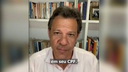 Governo alerta para golpe com vdeo falso de Haddad (foto: Reproduo)