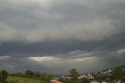 Ciclone extratropical causa destruio no Rio Grande do Sul (foto: Observatrio Heller & Jung / Reproduo)