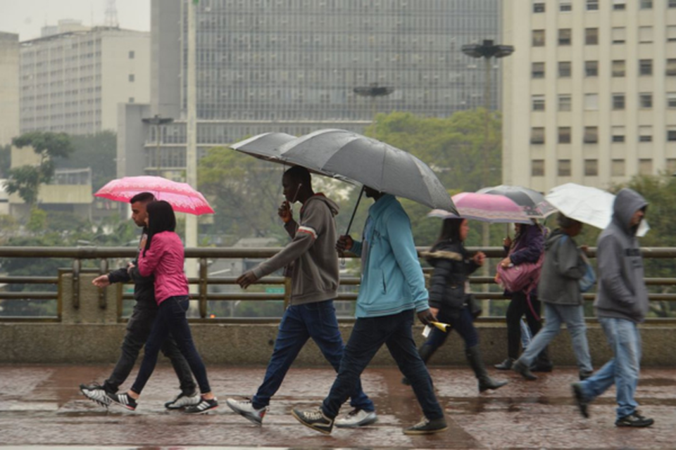 Forte chuva em So Paulo causa transtorno  (Crdito: Rovena Rosa/Agncia Brasil)