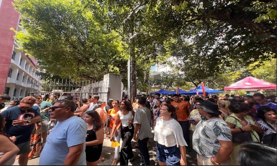 O Exame Nacional do Ensino Mdio (ENEM) 2024, realizado nesta domingo, contou com 4.325.960 inscritos, dos quais 73,4% compareceram aos locais de prova (Foto: Francisco Silva/DP foto)