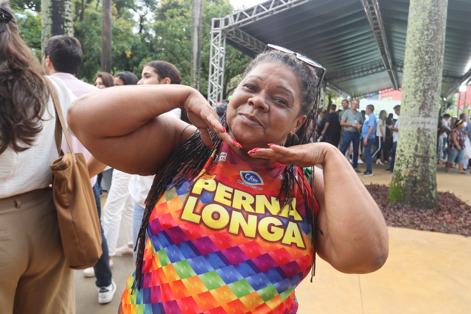 A doméstica Ana Lúcia, 50 anos, aproveitou o novo espaço  (Foto: Priscilla Melo/DP )