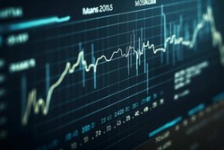 Figuras financeiras analisando dados do mercado de aes