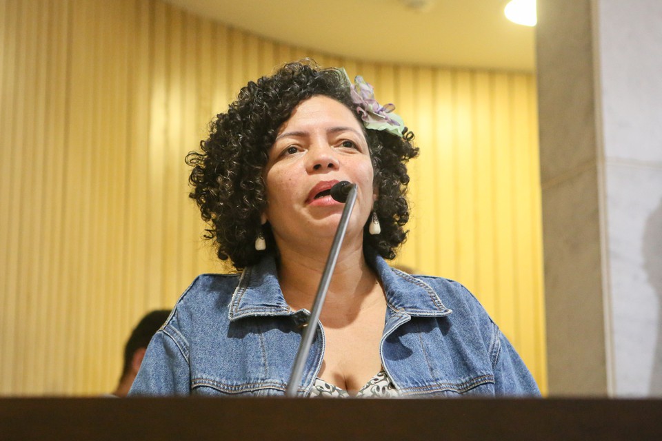 Dani Portela, candidata da Federao Psol/Rede  Prefeitura do Recife (Rebeca Alves/DP Foto)