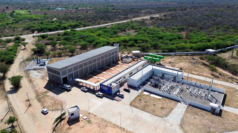 Estao Elevatria de gua Bruta da Adutora do Agreste (Foto: Divulgao/Compesa)