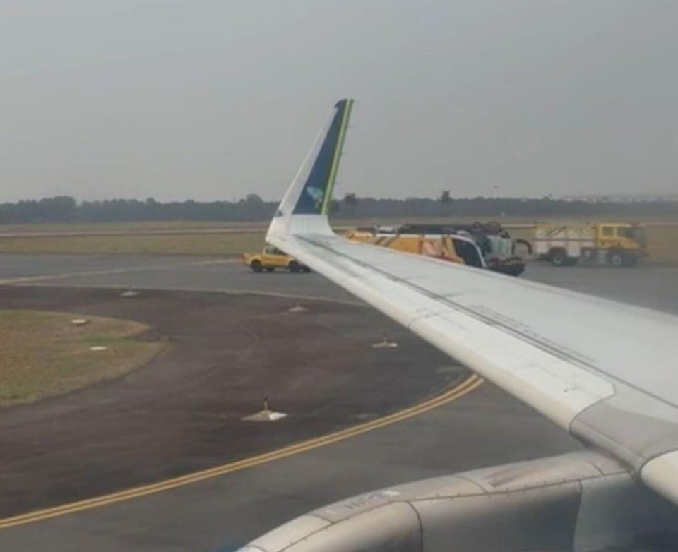 Gil disse que sentiu cheiro de querosene enquanto aguardava liberao para deixar o avio (Foto: Reproduo/Instagram)