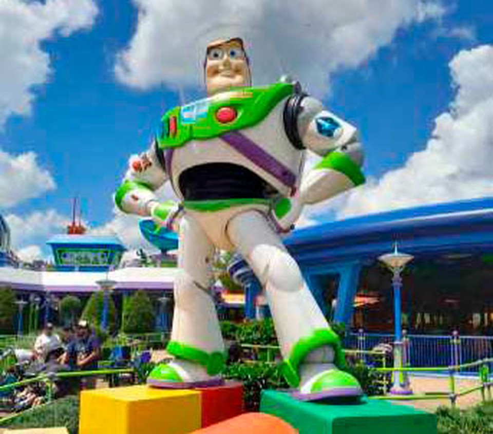 Buzz Lightyear na rea dedicada a Toy Story (CLEODON COELHO/DP FOTO)