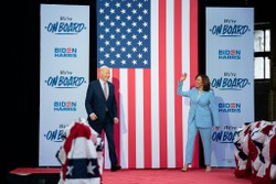 Kamala se distancia de Biden aps presidente chamar apoiadores de Trump de lixo (foto: David Lienemann/Biden for President)