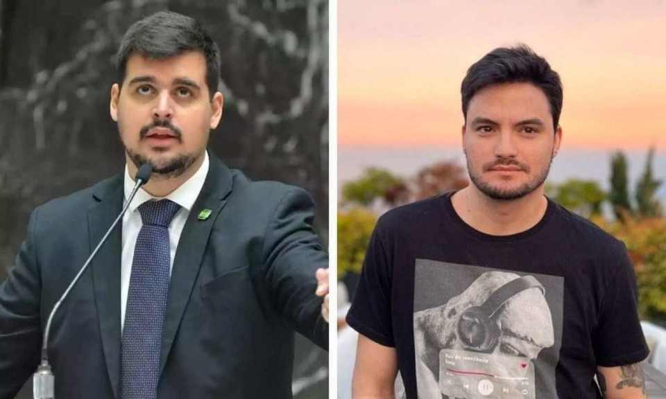 

O deputado Bruno Engler e o youtuber Felipe Neto (foto: ALMG e Redes Sociais/Reproduo)