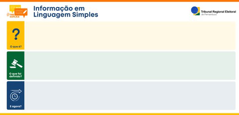 Ficha de Linguagem Simples (Foto: Divulgao/TRE)