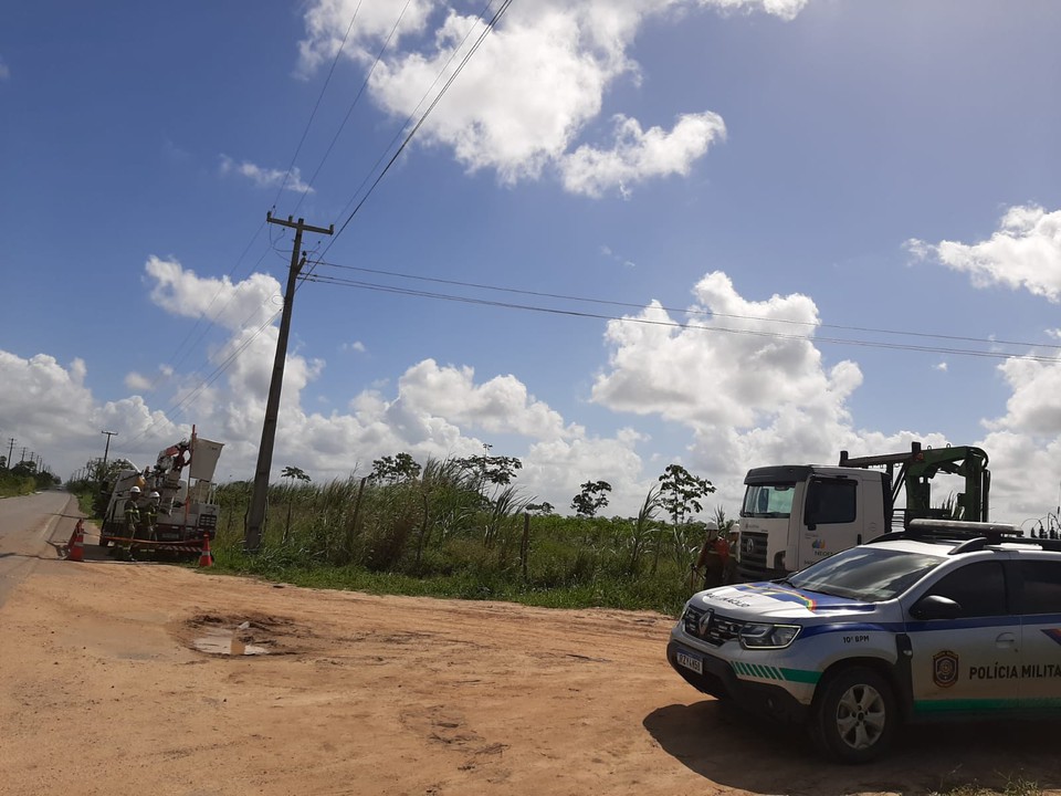 Desvio foi descoberto em rodovia municipal  (Foto: Neoenergia)