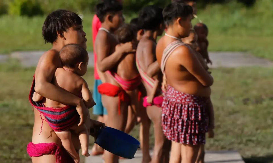 
A crise humanitria na TI Yanomami veio  tona em janeiro de 2023 (foto: Fernando Frazo/Agncia Brasil )