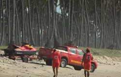  Buscas por homem que desapareceu no mar so retomadas nesta segunda (16), diz Corpo de Bombeiros (Foto: Reproduo/TV Guararapes )