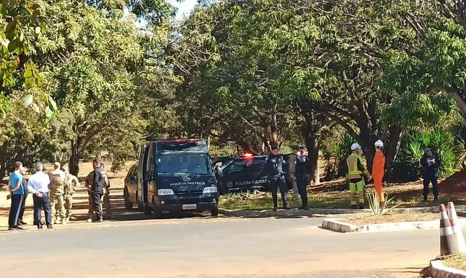 Embaixada da Rssia em Braslia tem falso alerta de bomba (Foto: PMDF/Ascom
)