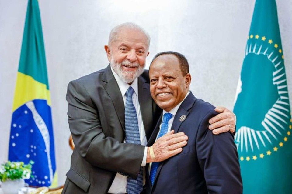 
Lula se rene com o primeiro-ministro da Etipia, Taye Atsekeselass (foto: Ricardo Stuckert/PR)