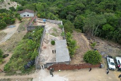 Desvio de rio: polcia faz ao contra crime ambiental em rea de preservao (Foto: Divulgao/Polcia Civil)