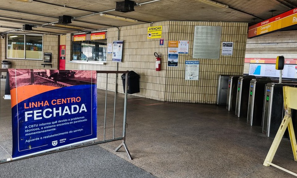 O metr  responsvel por atender cerca de 48 mil passageiros aos domingos e 400 mil passageiros diariamente (Foto: Sandy James/DP foto)